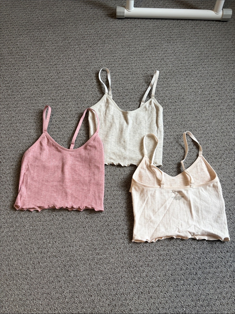 Laura Ashley Soft Ribbed Tank Top x3